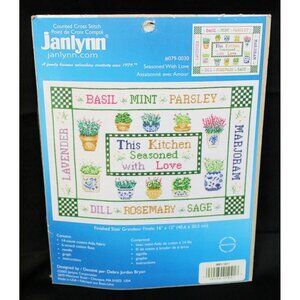 Janlynn Seasoned With Love Cross Stitch Kit Plant Kitchen Decor 16x12'' 079-0030